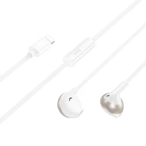 Casti Hoco M115 Sagacious universal earphones with microphone iP [White]
